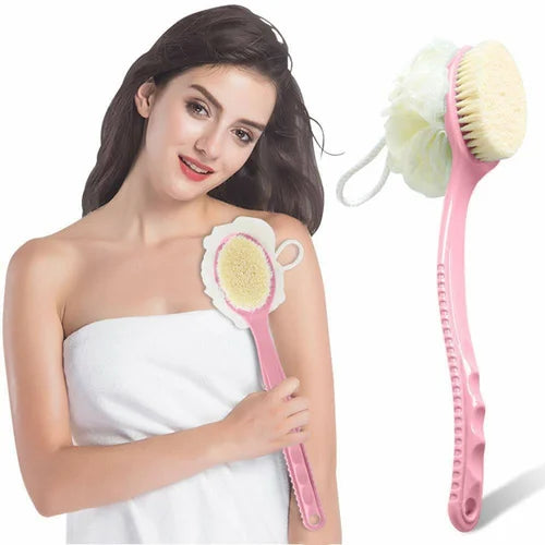 Brosse de bain à long manche – Pour dos et corps