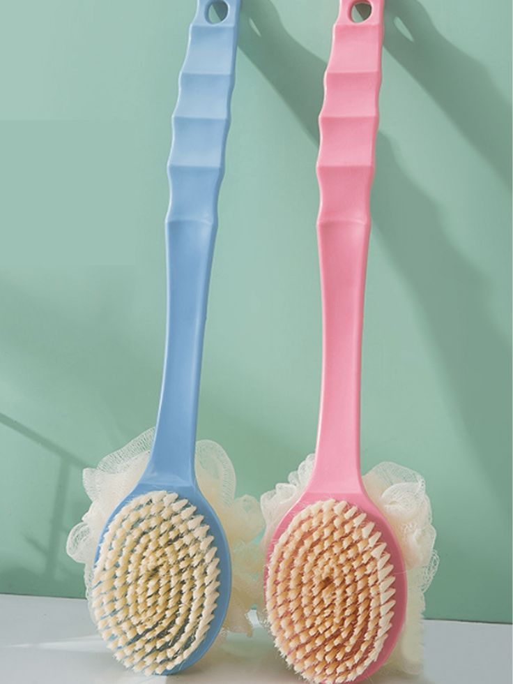 Brosse de bain à long manche – Pour dos et corps