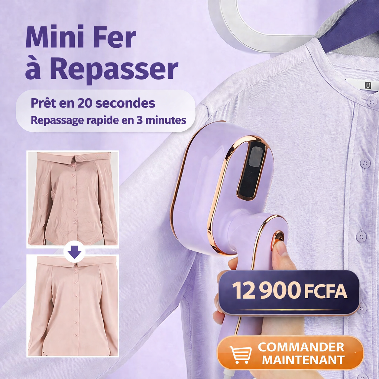 Mini Fer à Repasser Portable
