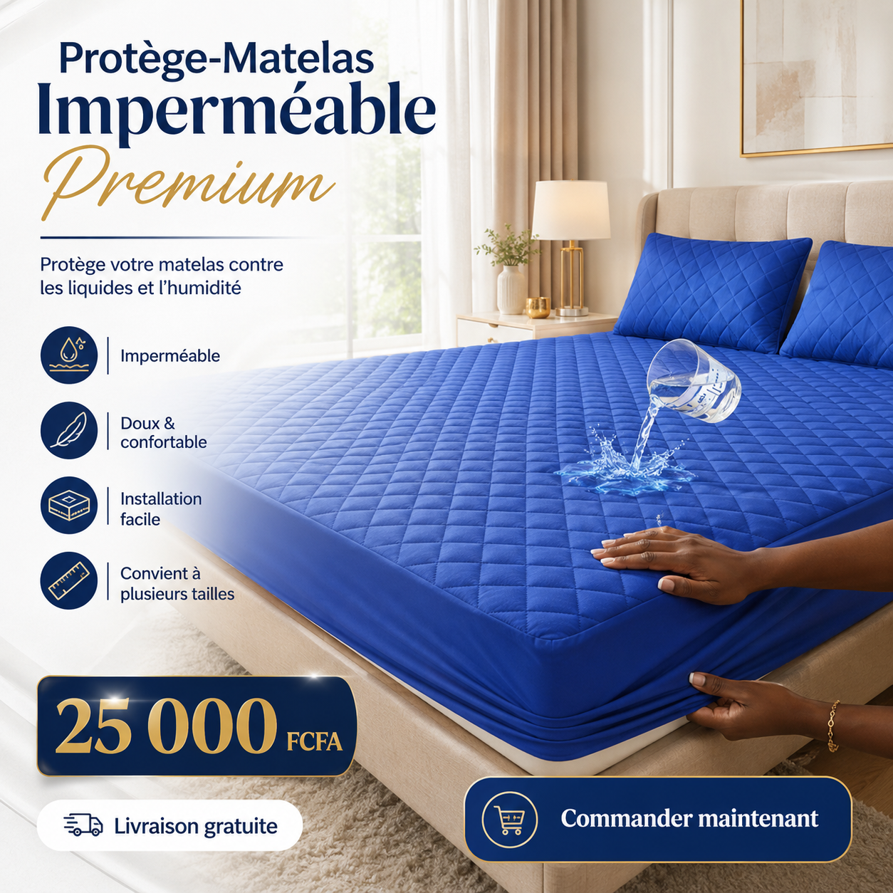 Protège-Matelas Imperméable Premium