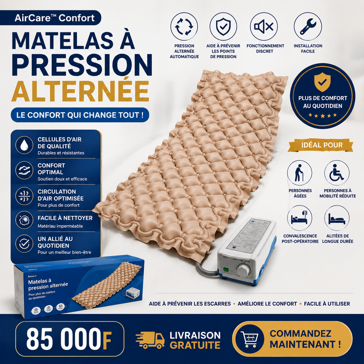 AirCare™ Confort – Matelas à pression alternée